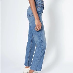RE/DONE Size 27 Stove Pipe Jeans Medium Vain